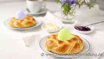 Zuckersüße Osternester aus einfachem Hefeteig gebacken