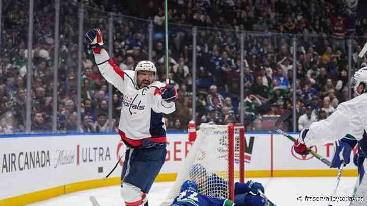 Ovechkin scores as Washington Capitals edge Vancouver Canucks 2-1