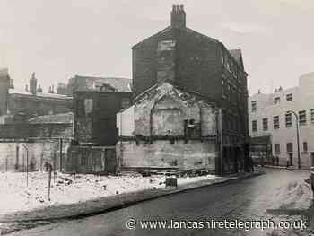 Ainsworth Street in the snow as Blackburn was changing