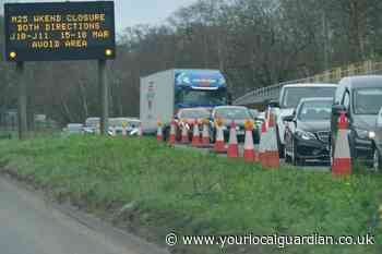 M25 traffic updates as J10 and J11 remain closed: Live