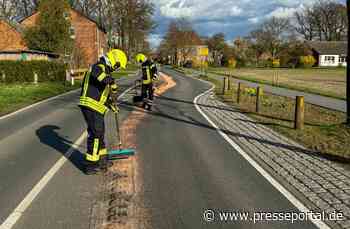 FW Flotwedel: Ortsfeuerwehr Offensen beseitigt Gefährdung durch Ölspur auf K50
