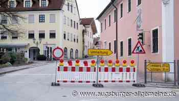 Die Herrenstraße in Dießen ist wegen eines Rohrbruchs gesperrt