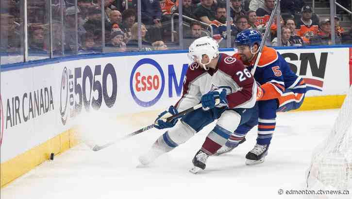 Avalanche tip Oilers 3-2 in OT