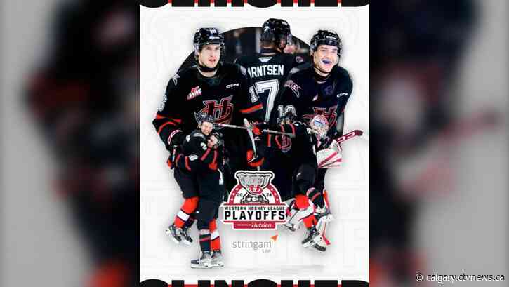 Hurricanes clinch WHL playoff berth with 3-2 win at Red Deer