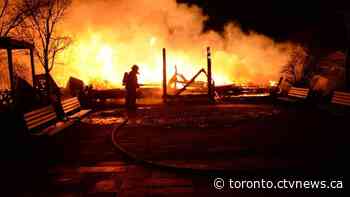 'Devastating loss for everyone': Fire destroys historic Toronto Islands clubhouse and café