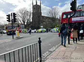 Man in hospital after car crash near Essex Road, Islington