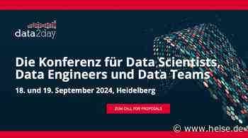 heise-Angebot: data2day 2024: Vorträge zur Data-Science-Konferenz gesucht – noch bis 25. März