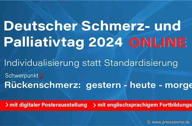 Deutscher Schmerz- und Palliativtag 2024: Ärztliche Selbstverwaltung aufgefordert, schmerzmedizinische Versorgung zu sichern
