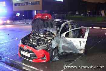 Deelwagen brandt uit na technisch defect op parking aan Decathlon