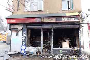 Whalebone Lane South, Dagenham blaze: Newsagents damaged