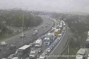 M25 Heathrow Airport lorry and van crash: Man dies