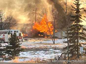 Man arrested on warrants after shop fire started in rural Sherwood Park: RCMP