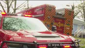 Atlanta firefighter stable after being pinned between apparatus