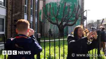 Banksy confirms London tree mural is his own work