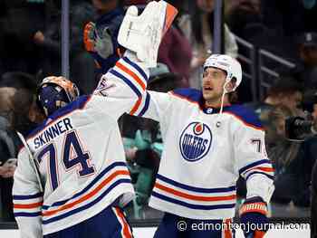 'I’m good': Oilers' Desharnais practices Monday after twisting hand during fight with Avalanche's Manson