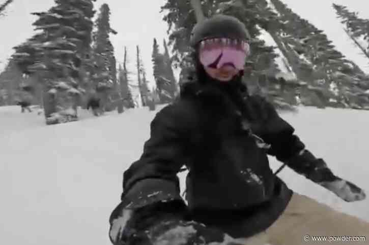David Beckham Catches Powder Turns Near Fernie, British Columbia