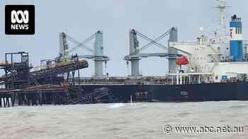 Bulk carrier smashes into remote port during cyclone