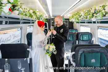 Couple get married on train from London Paddington