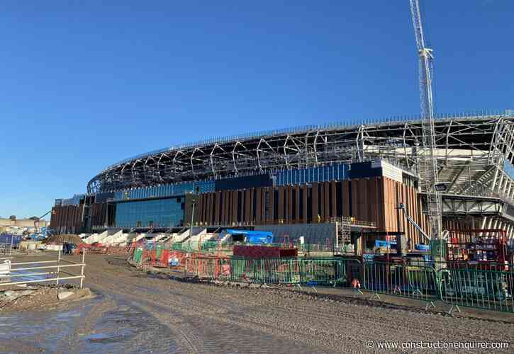 Everton stadium cladding firm files administration notice