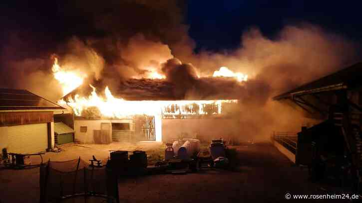 „Wahnsinnige Gefahr“: Landwirtin über den Großbrand auf ihrem Bauernhof in Tittmoning