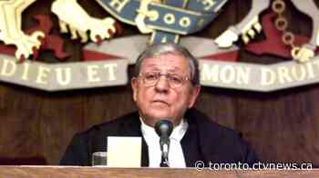 Roy McMurtry, former Ontario attorney general, dies at 92