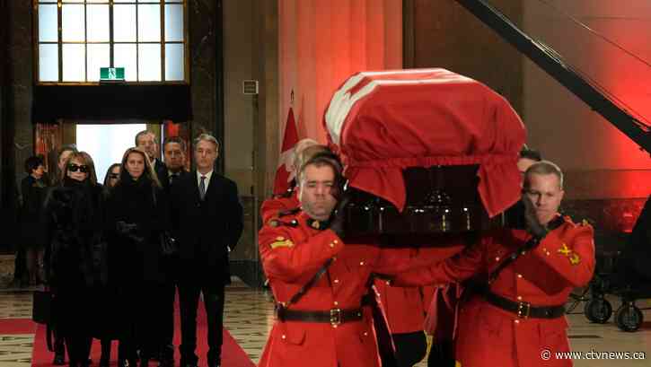 Former prime minister Mulroney lying in state as dignitaries, VIPs pay tribute
