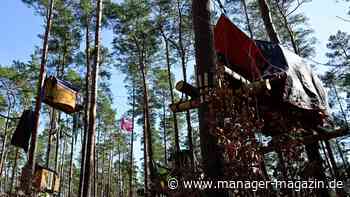 Tesla in Grünheide: Gerichtsurteil erlaubt Baumhäuser im Protestcamp vorerst