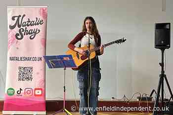 BRIT School alumna Natalie Shay sings at Enfield school
