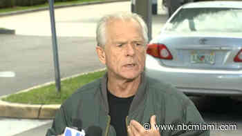 Ex-Trump aide Peter Navarro surrenders in Miami to serve prison sentence