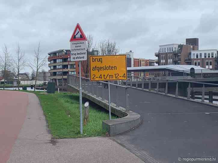Melkwegbrug vanaf twee april afgesloten voor fietsers, omrijden via de Sluisbrug