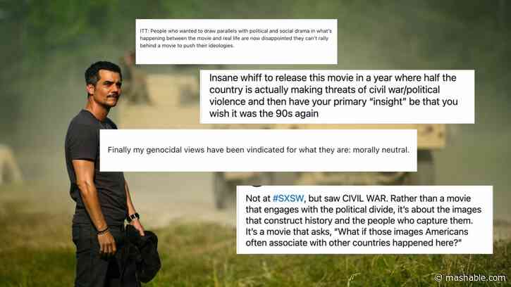 A24's 'Civil War' isn't out yet, but the internet is already going to war over it