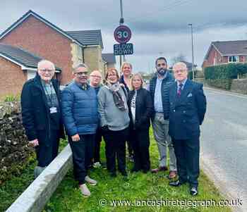 New speed sign on busy road celebrated by residents in Guide