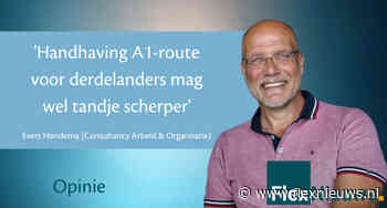 Evert Hondema: ‘Handhaving A1-route voor derdelanders mag wel tandje scherper’