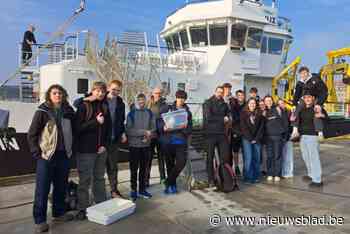 Leerlingen winnen dag op zee met onderzoeksschip