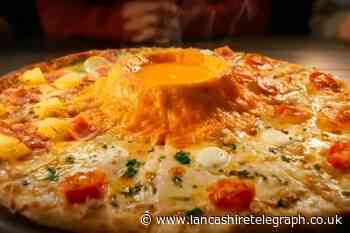 Is the Cheesy Dominos Volcano Pizza available in the UK?