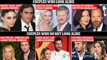 'Doppelbangers' debunked: Celebrity couples who look alike are no more likely to stay together than pairs who have different faces, study finds