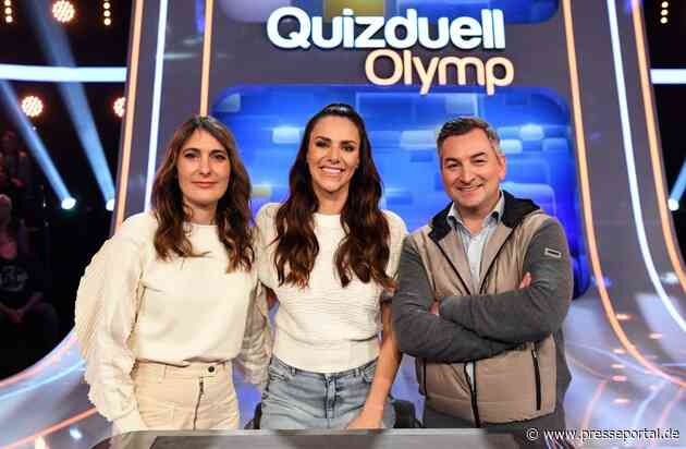Börsenwissen gegen den "Quizduell-Olymp": Anja Kohl und Markus Gürne bei Esther Sedlaczek / "Quizduell-Olymp" am Freitag, 22. März, 18:50 Uhr im Ersten