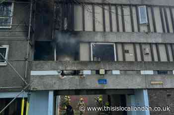 Lensbury Way Abbey Wood maisonette fire: Two women escape