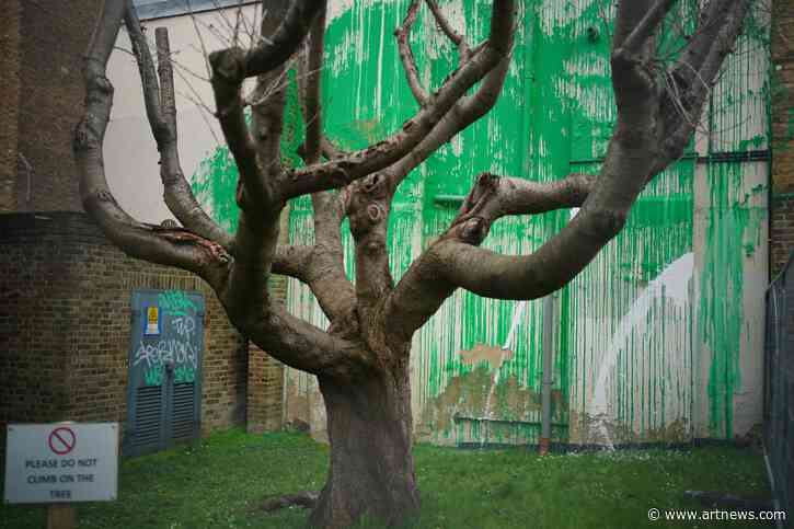 Banksy’s Tree Mural in London Defaced Days After its Debut
