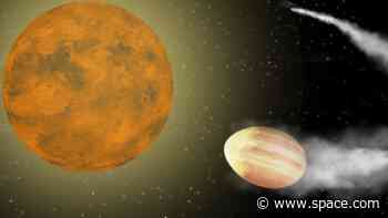 Doomed egg-shaped exoplanet is death-spiraling into its star