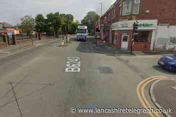 Van driver taken to hospital after crash in Preston