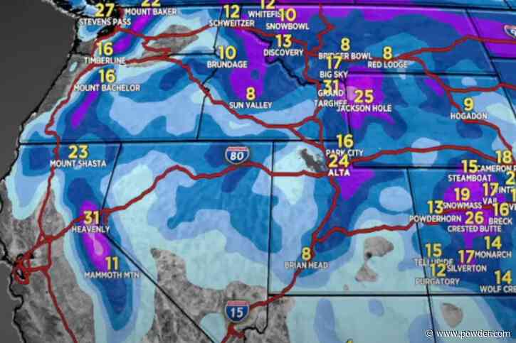 Meteorologist Chris Tomer Forecasting "Big" Snow Totals Over Next 8 Days