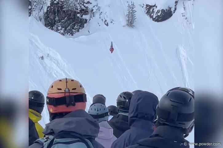 Whistler Skier 'Explodes' On Triple Backflip In Front Of Cheering Crowd