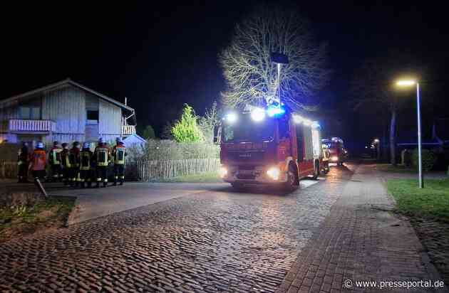FFW Schiffdorf: Vermeintlicher Schornsteinbrand sorgt für Einsatz in Sellstedt