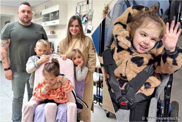 Emmeline (30) en Glenn (35) starten inzamelingsactie voor ongeneeslijke zieke dochter Stella (4): “We klagen het liefst zo weinig mogelijk”