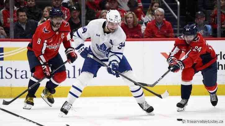 Matthews scores twice as Leafs rout Capitals 7-3