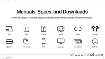 You can now get Apple product manuals, specs, and repair guides all in one place