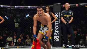 MMA-Talent bei Oktagon Stuttgart: Ländle-Fighter Topallaj wird im Käfig zum Kurzarbeiter