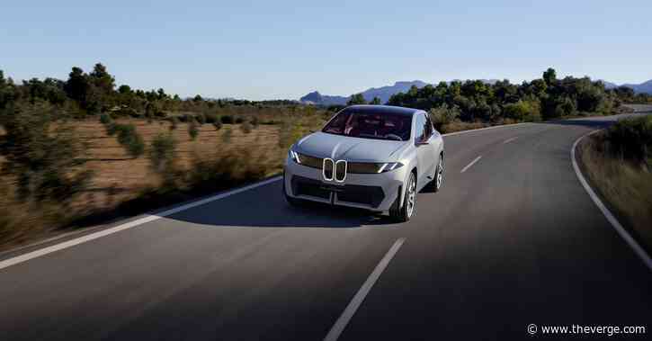 The BMW Vision Neue Klasse X has round battery cells, four super-brains, and a 3D grille