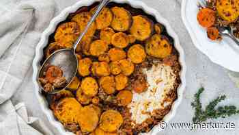 Süßkartoffel-Hack-Auflauf ist eine gesunde Neuinterpretation von Cottage Pie